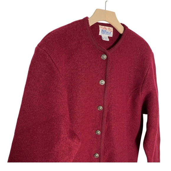 VINTAGE TALLY HO 100% Wool Cardigan - Picture 2 of 5